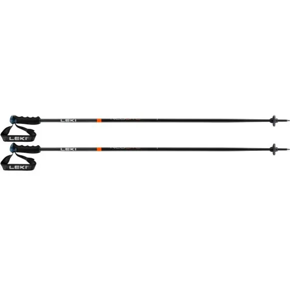 Leki Neolite Airfoil - Skistokken maat 120 cm, zwart/ neonorange