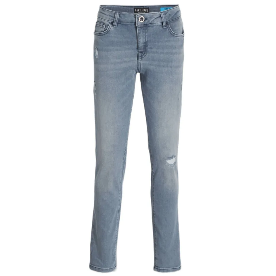 Cars ROCKY regular fit jeans met slijtage - lichtblauw, foto 2