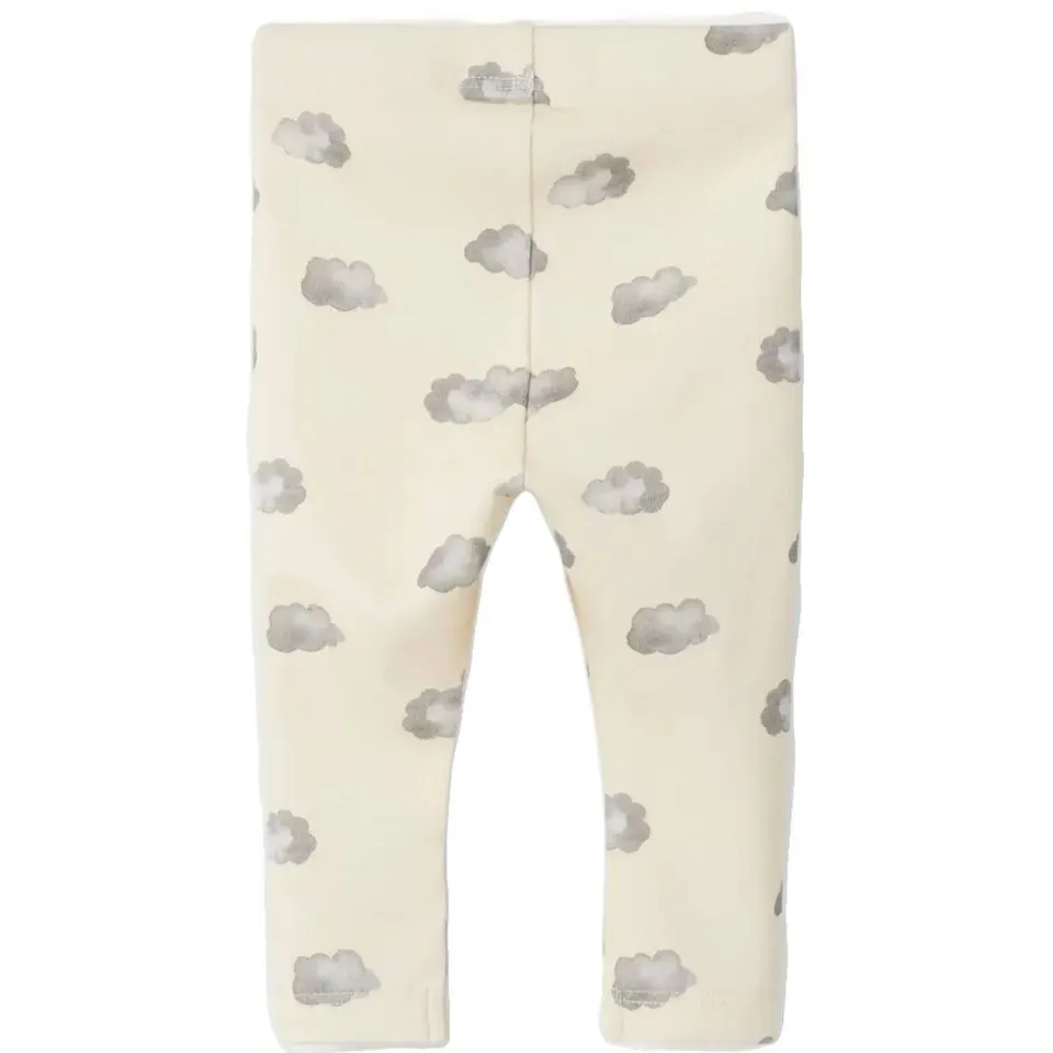 Lil' Atelier babybroek ecru met wolkenprint, foto 2