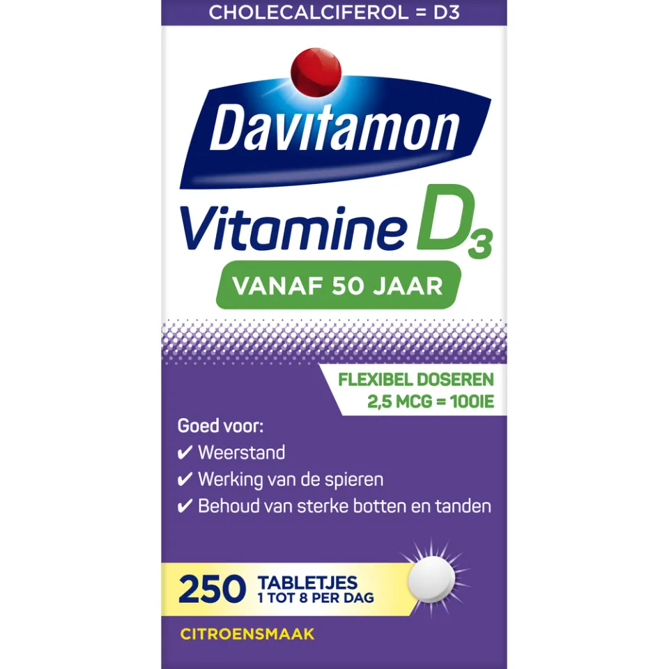 Davitamon Vitamine D3 50+ tabletten, foto 2