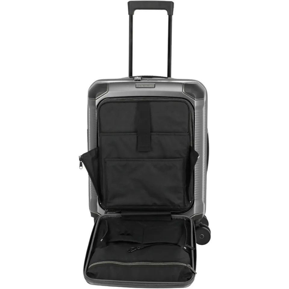 Travelite Millennium Frontpocket trolley 55 cm zilverkleurig, foto 5