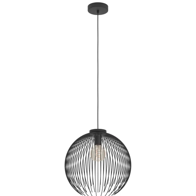 EGLO Venezuela Hanglamp - E27 - Ø 40 cm - Zwart Zwart;