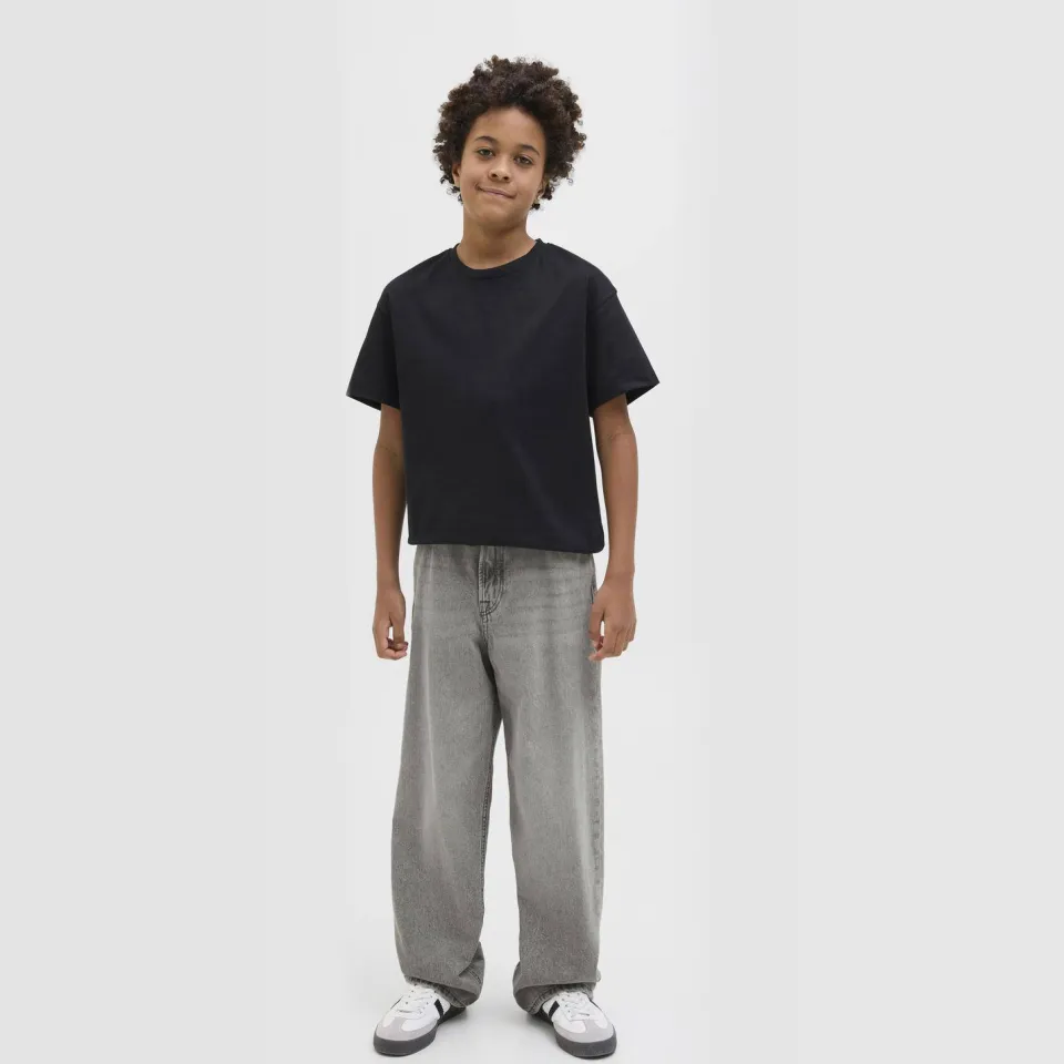 Jack & Jones JUNIOR loose waist baggy fit jeans grey denim