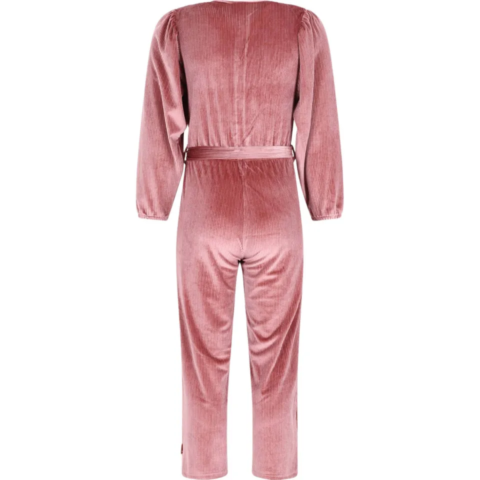 B.Nosy fluwelen jumpsuit met ballonmouwen roze, foto 3