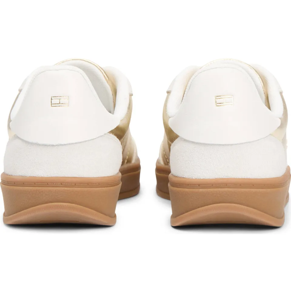 Tommy Hilfiger leren sneakers goud, foto 2