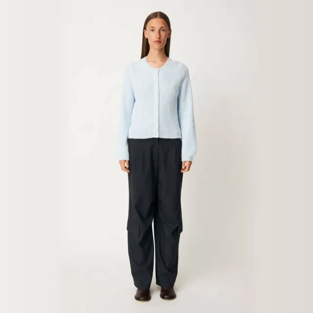 Modström gebreid vest - lichtblauw