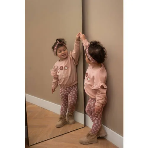 Dirkje set met ruches en print - roze (set van 3), foto 3