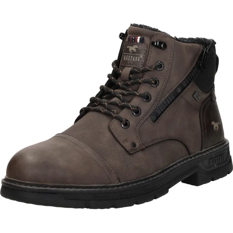 Mustang Veterschoenen Hoog donkerbruin, foto 3