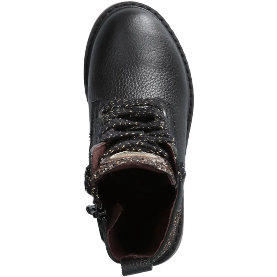Clic! leren veterboots zwart, foto 6