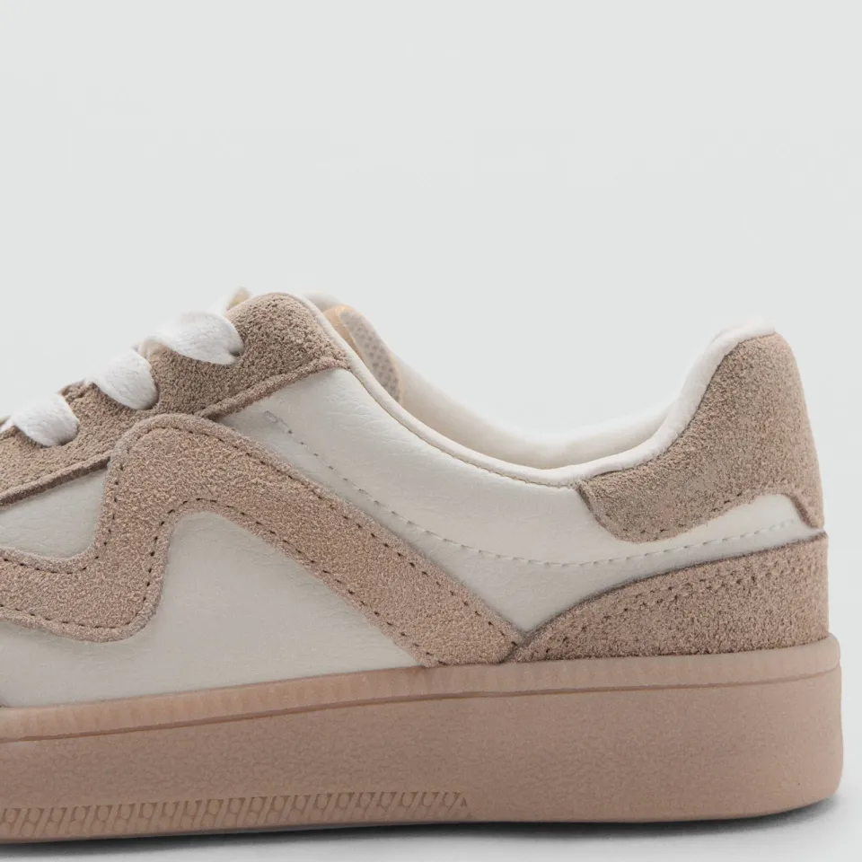 Mango Kids sneakers - beige/wit, foto 3