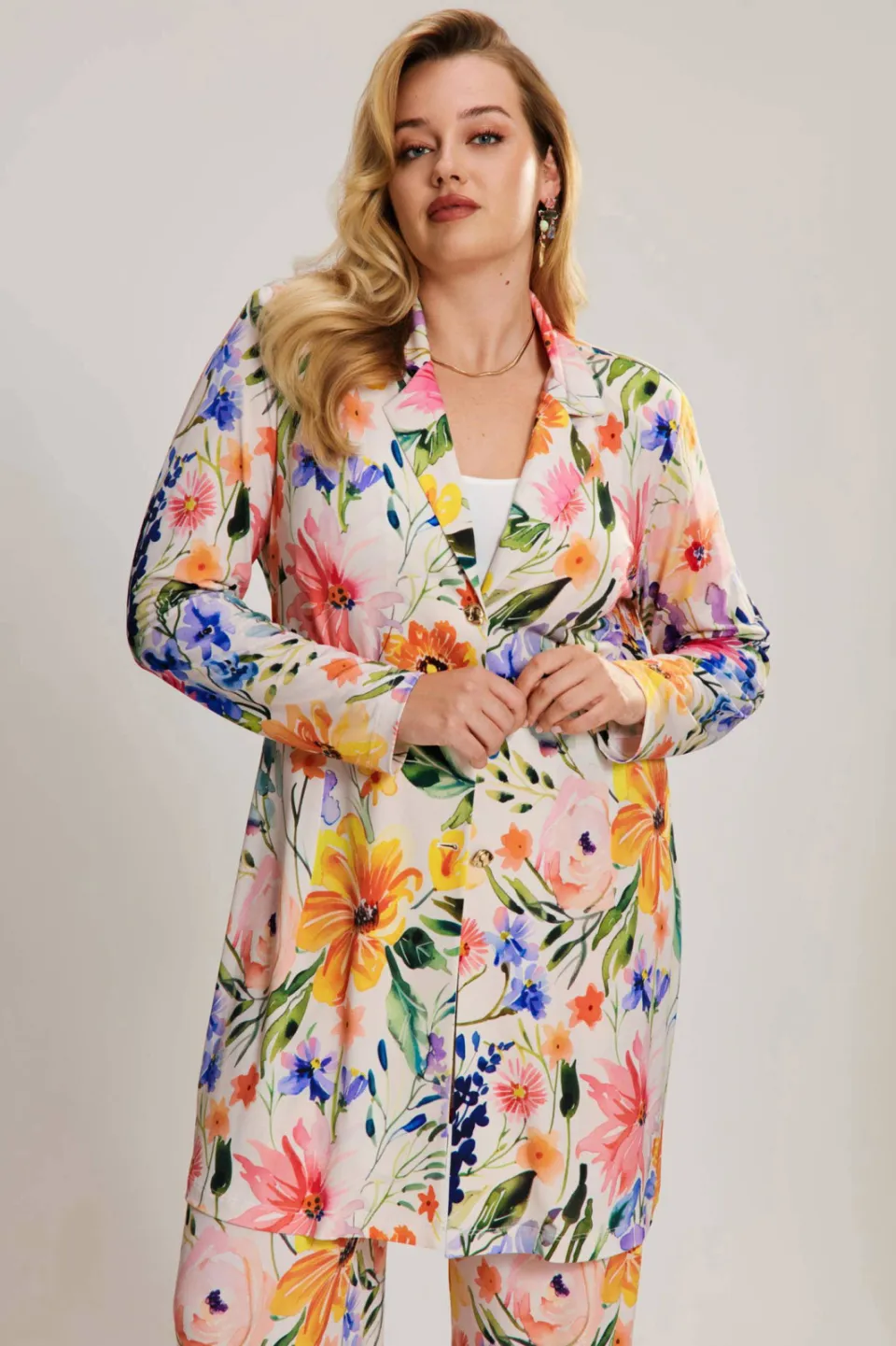 Yoek Mystic Bloom wide leg broek multi, foto 7