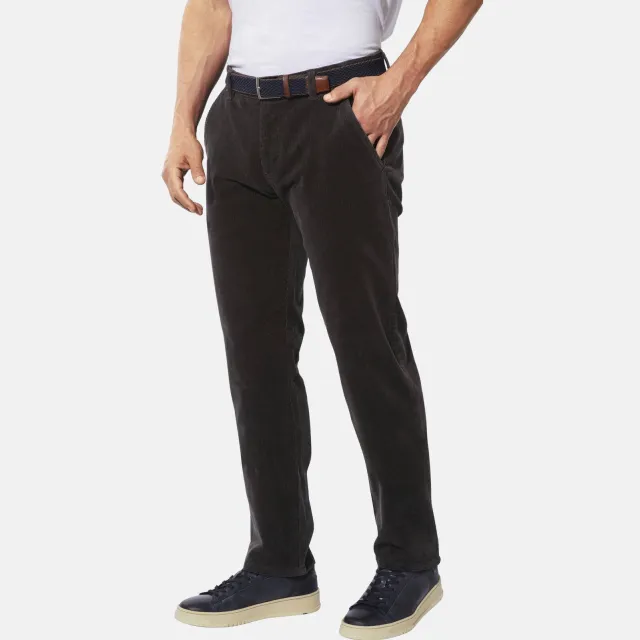 Babista corduroy regular fit broek donkerbruin, foto 4