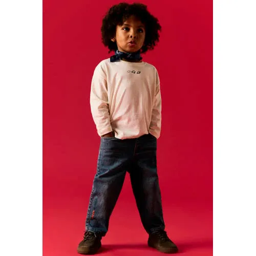 NAME IT MINI NMMBEN tapered jeans met tekst - mediumblauw, foto 3