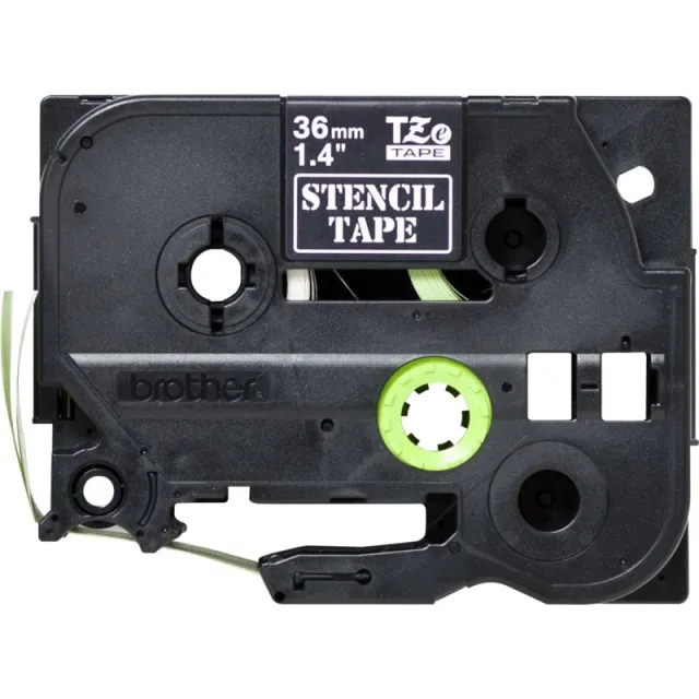 Brother STe-161 Tape Zwart op transparant (36 mm)