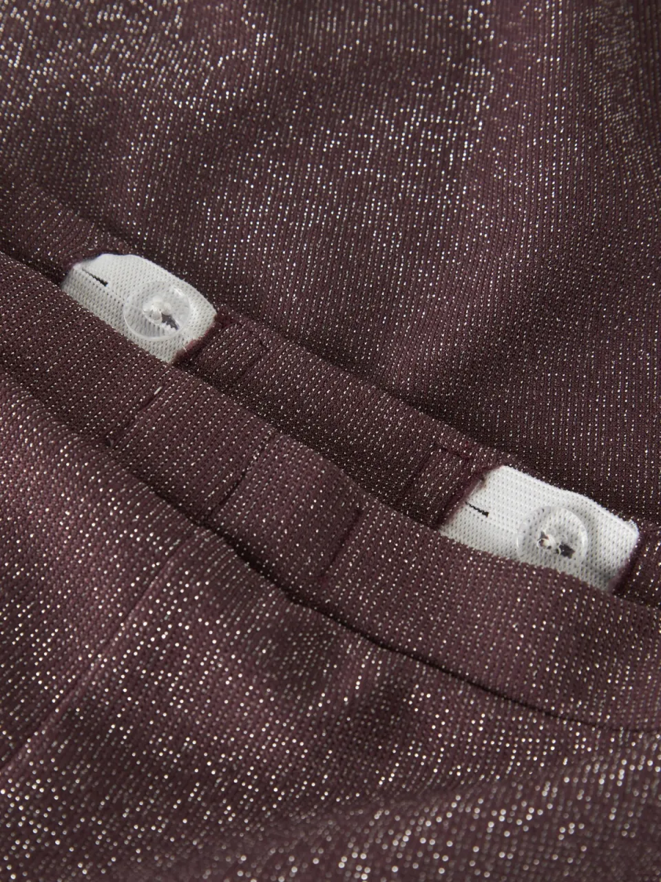 NAME IT MINI bootcut casual broek met glitters - donkerroze, foto 4