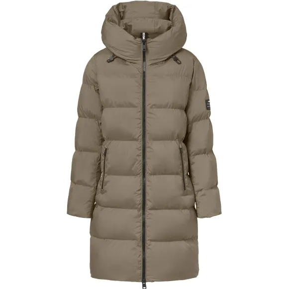 Ecoalf Manlie lange jas grijs/beige