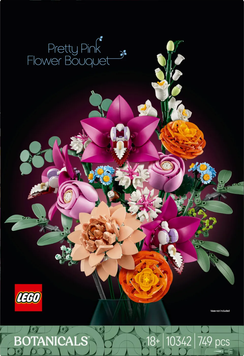 Lego Botanical Collection Roze boeket bloemen decoratie 10342, foto 3