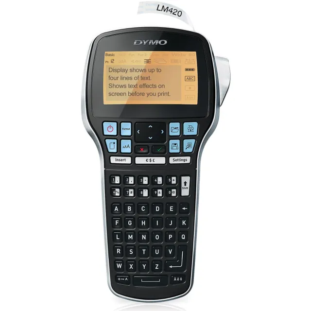 Dymo Labelprinter dymo labelmanager 420p draagbaar abc 19mm zwart