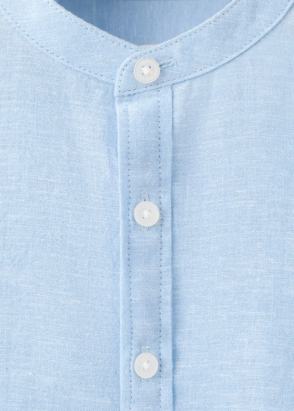 Mango Kids casual overhemd met linnen lichtblauw, foto 4