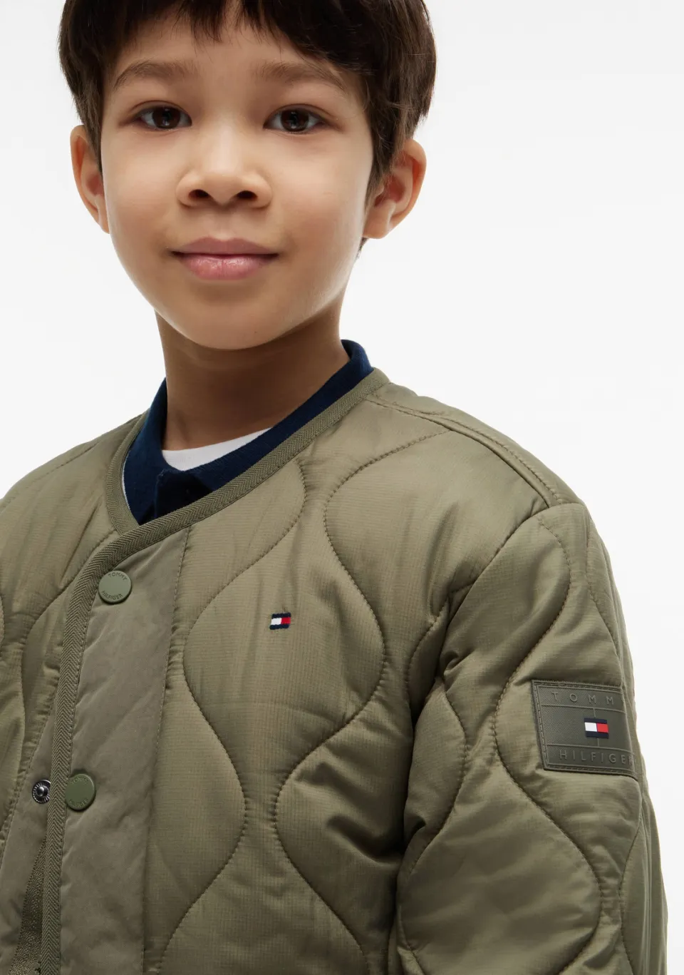 Tommy Hilfiger quilted tussenjas groen, foto 6