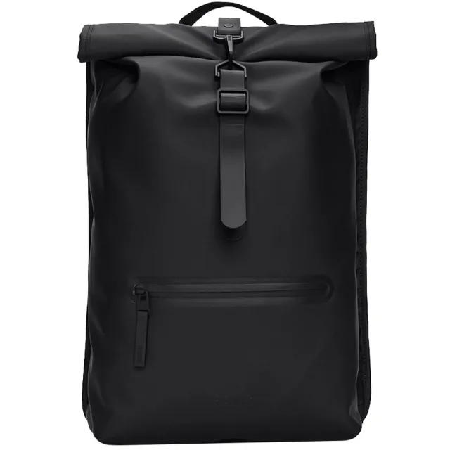 Rains Rolltop W3 rugzak zwart