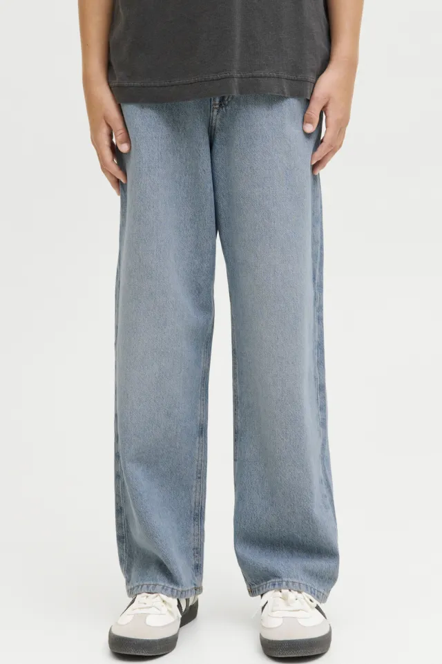 Jack & Jones JUNIOR high waist baggy jeans medium blue denim
