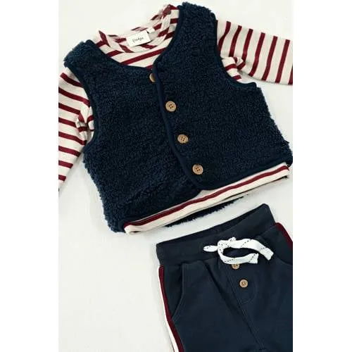 Feetje teddy gilet Built for Fun - marineblauw, foto 5