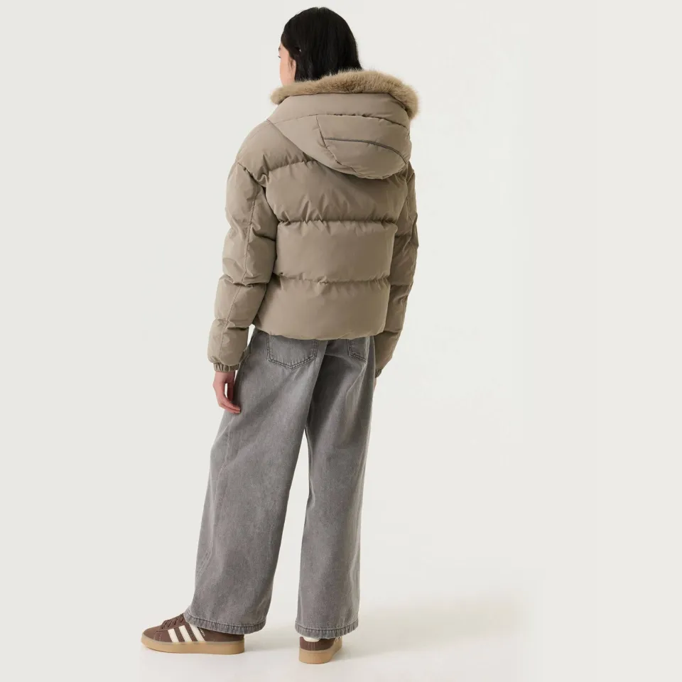 Garcia gewatteerde winterjas beige, foto 5