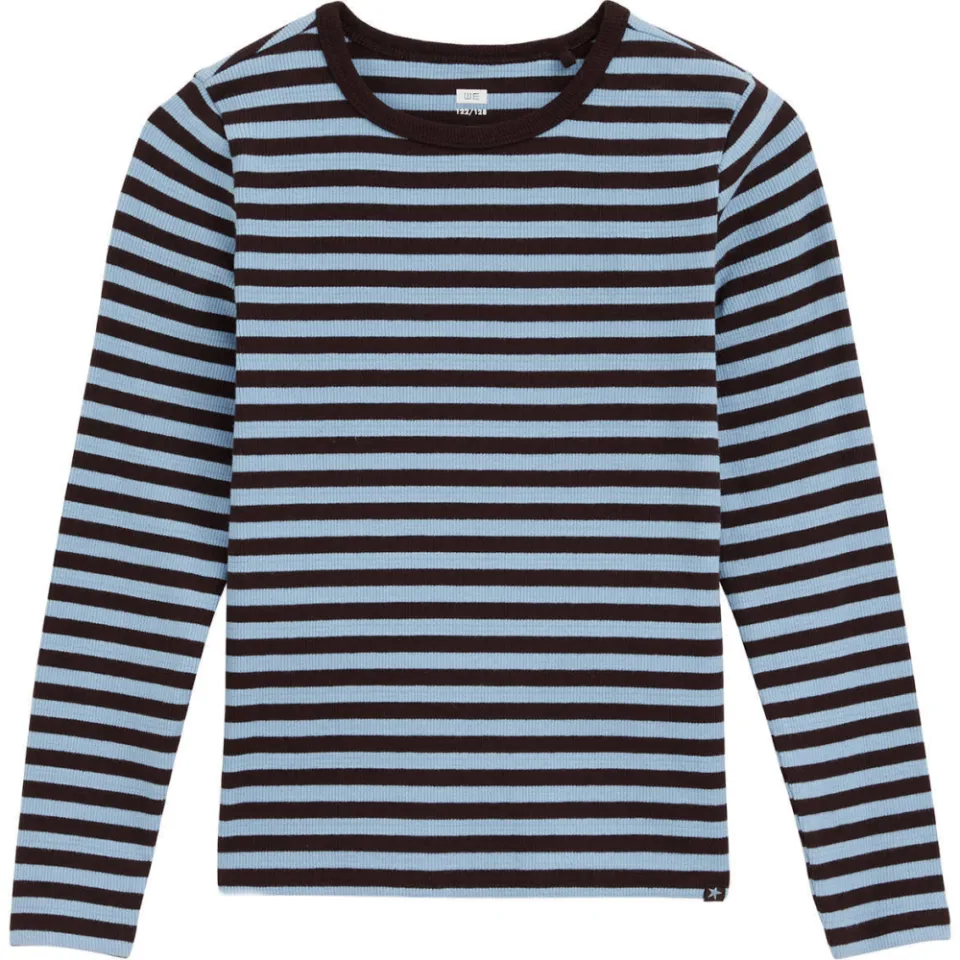WE Fashion gestreepte longsleeve blauw, foto 3