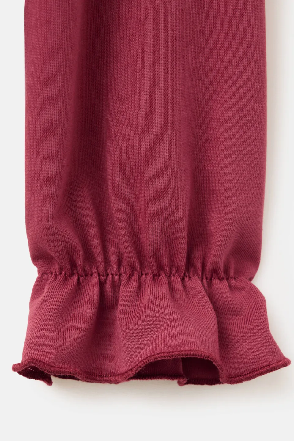 Mango Kids rechtvallende longsleeve met ruches fuchsiaroze, foto 3