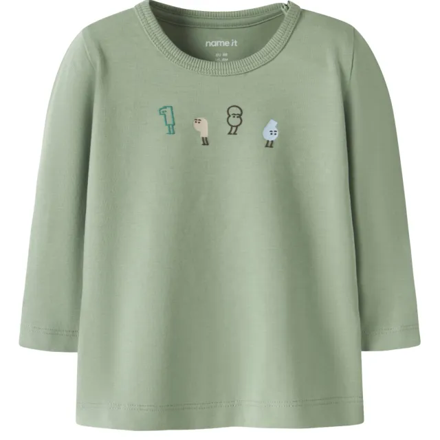NAME IT BABY longsleeve met print groen