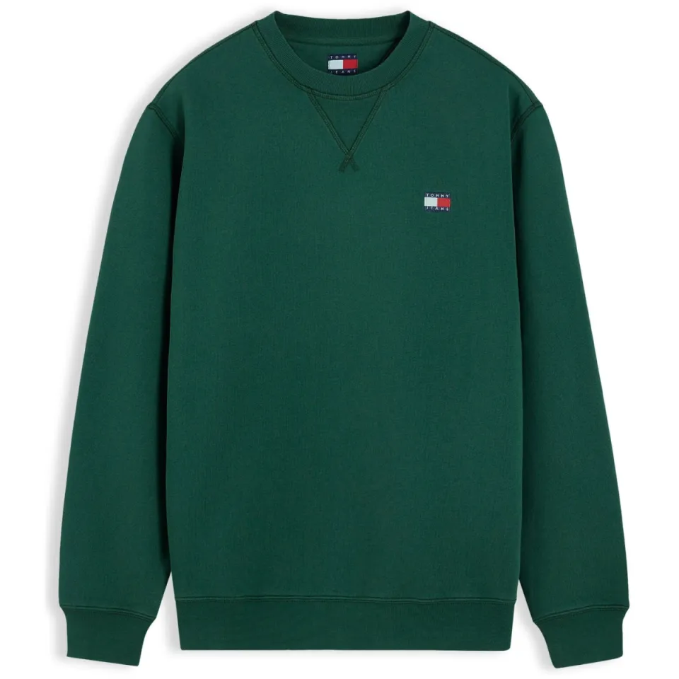 Tommy Jeans regular fit sweater - velvet green, foto 3