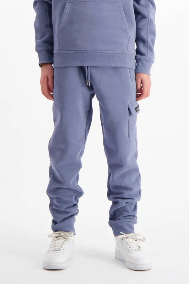 Black Bananas regular cargo broek grijsblauw, foto 3