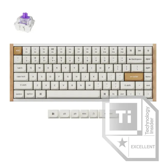 Keychron K2 HE-Q1 Special Edition toetsenbord wit, foto 2