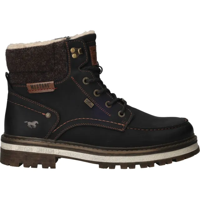 Mustang veterboot zwart