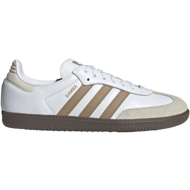 Adidas Originals Samba OG leren sneakers wit/lichtbruin