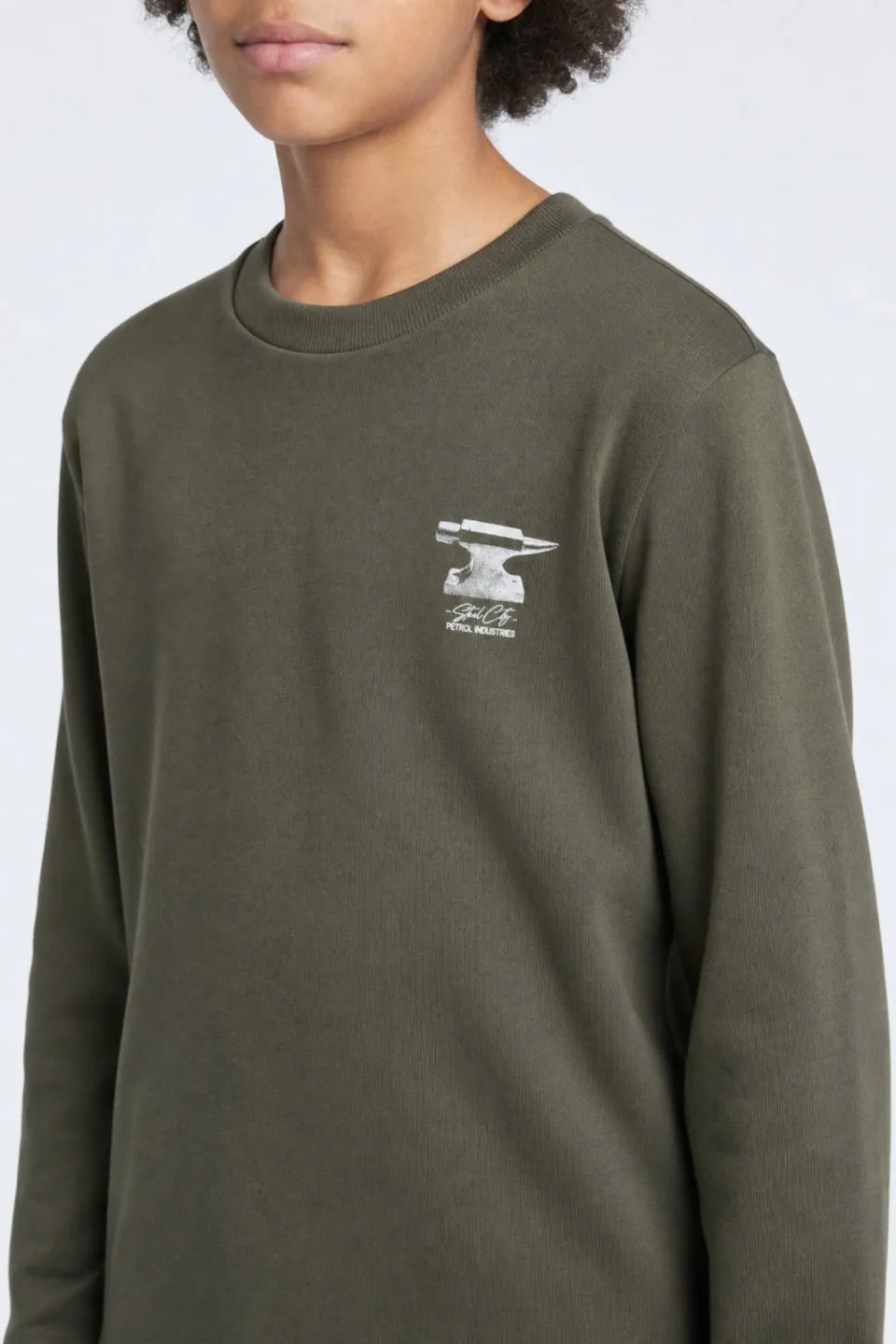 Petrol Industries sweater met backprint - groen, foto 5