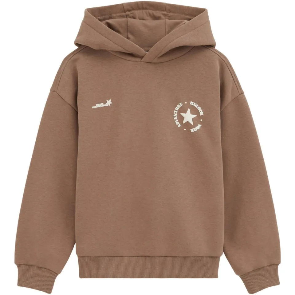WE Fashion sweater met backprint - bruin, foto 2
