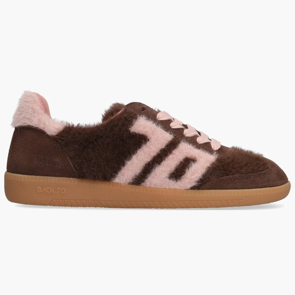 BACK70 007 lage sneakers bruin, foto 3