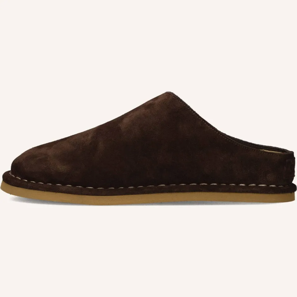 Shabbies Amsterdam Wilja slippers donkerbruin bruin, foto 3