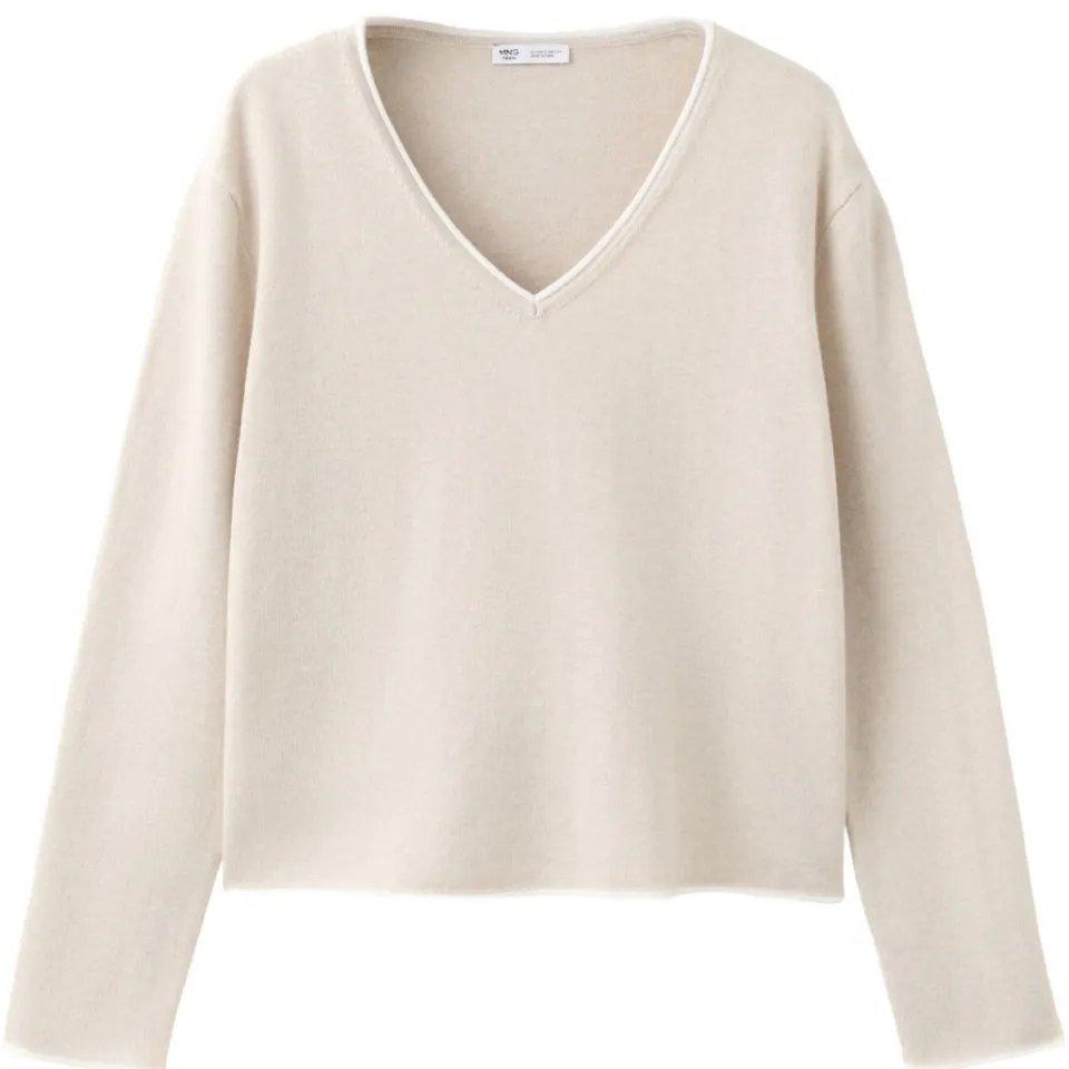 Mango TEEN gebreide trui - zand, foto 2