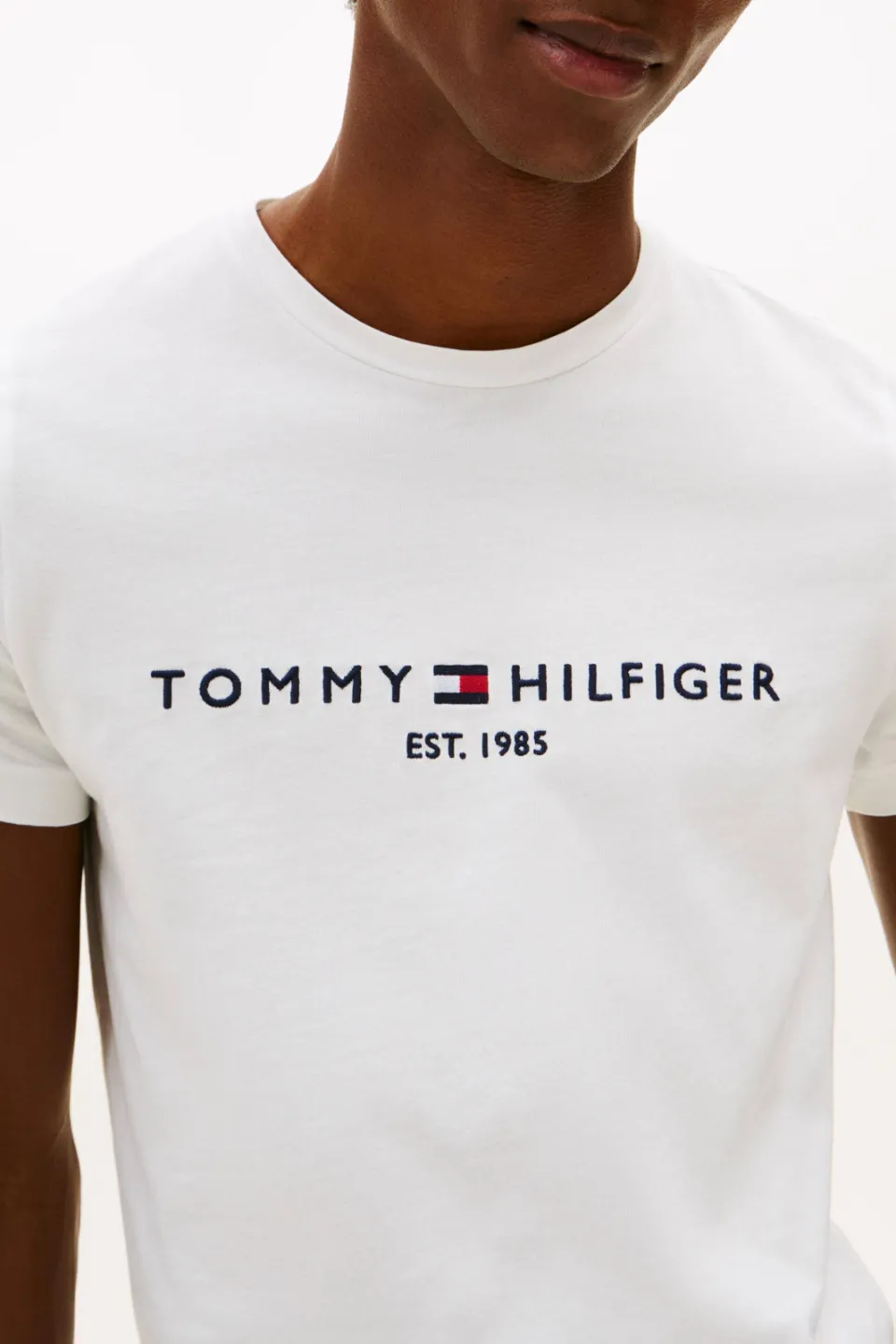 Tommy Hilfiger T-shirt met logo heren wit, foto 6
