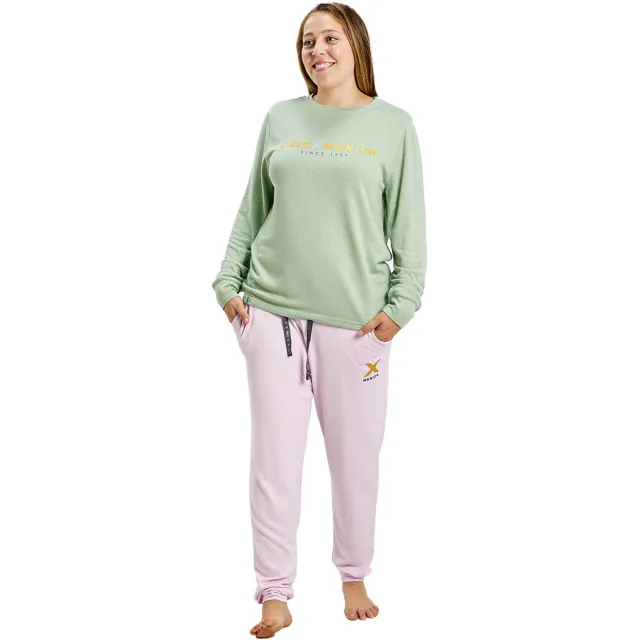 Munich MU6 pyjamaset groen Roze