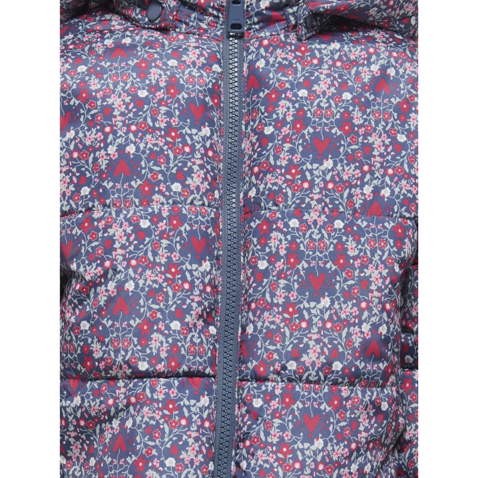 KIDS ONLY MINI gewatteerde jas bloemenprint blauw/rood, foto 4
