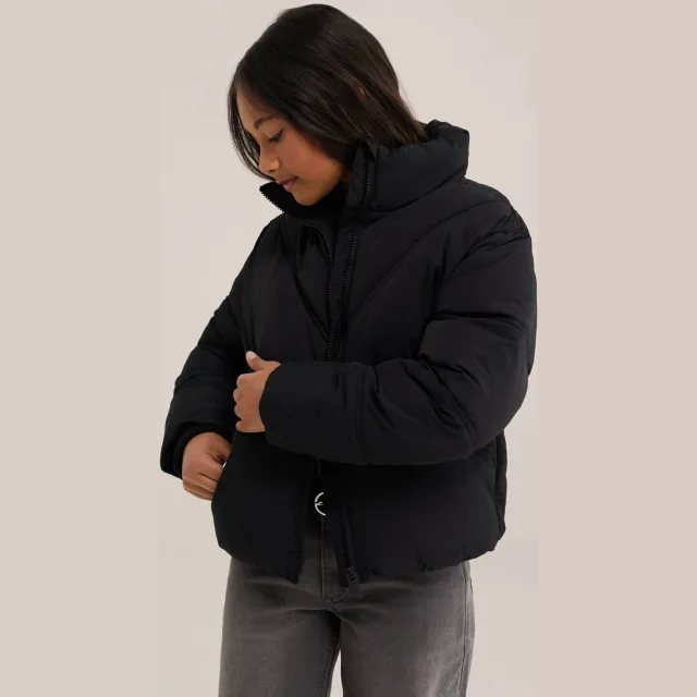 WE Fashion winterjas zwart, foto 4
