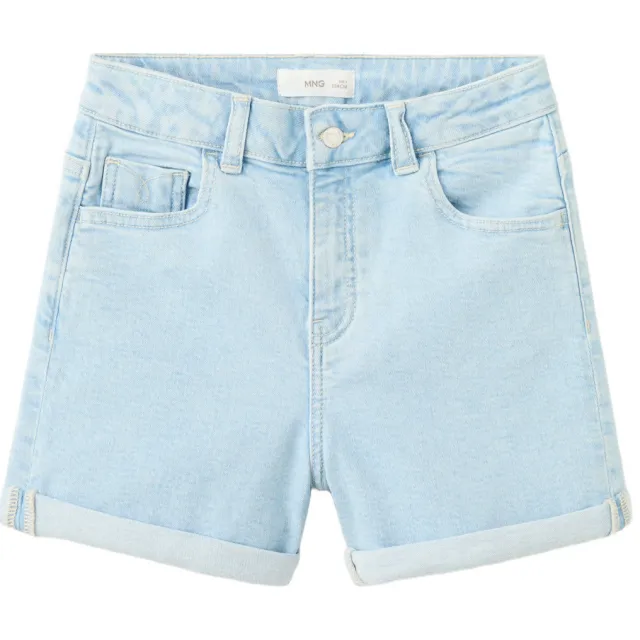 Mango jeansshort lichtblauw denim Light blue denim