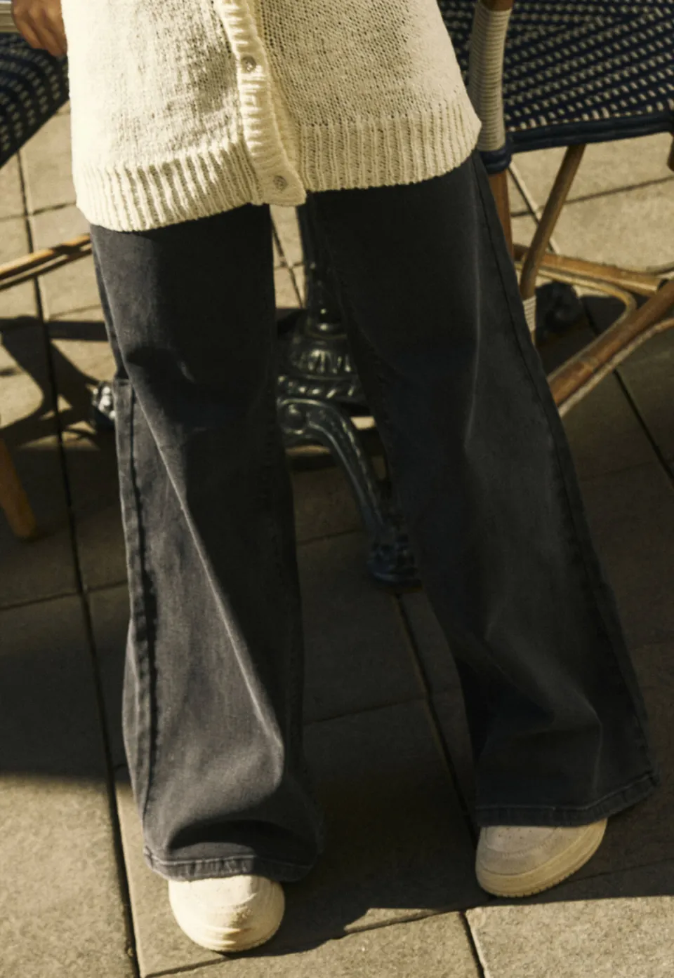 NAME IT KIDS NKFPOLLY wide leg jeans black denim, foto 4