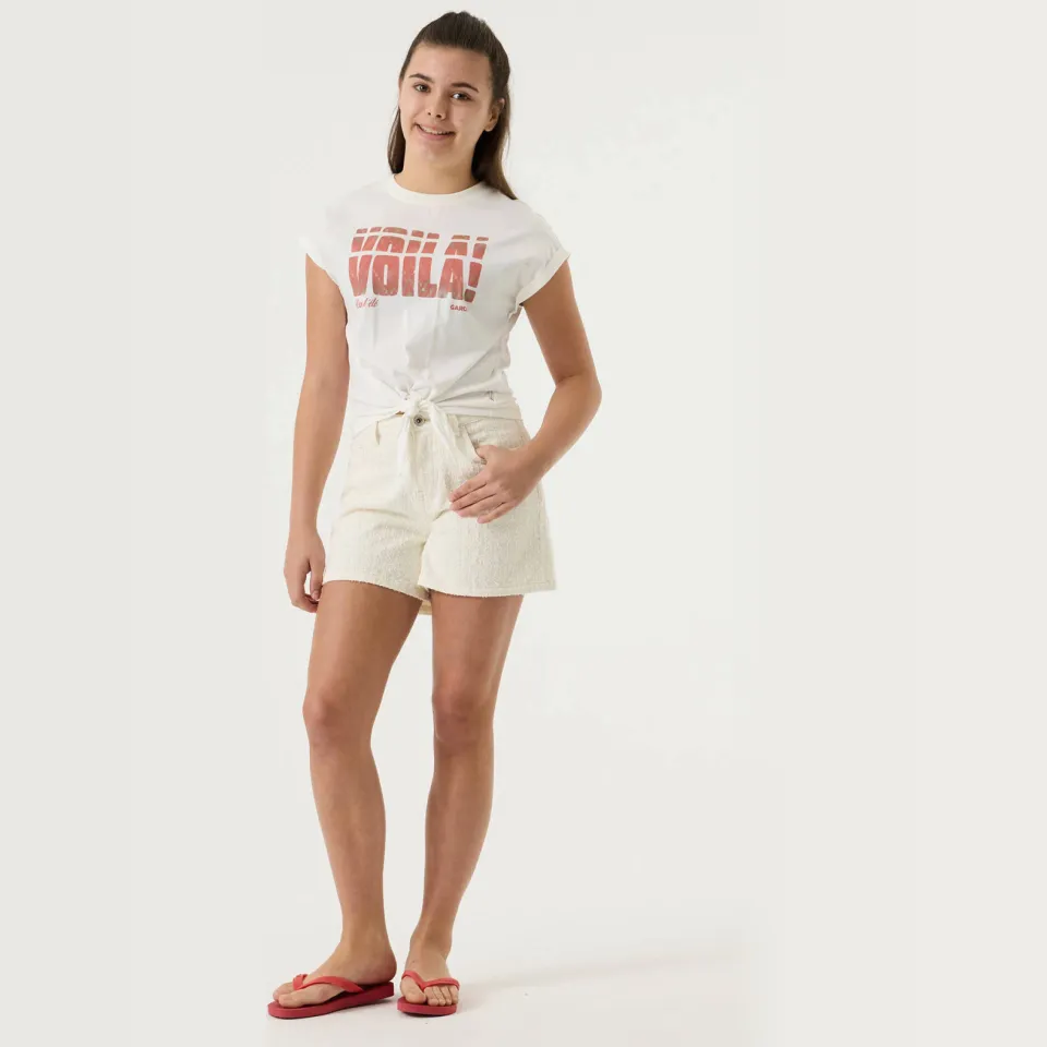Garcia T-shirt wit met tekst, foto 2
