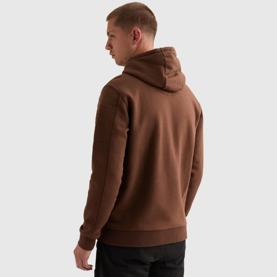 PME Legend regular fit hoodie met borduursels - bruin, foto 4