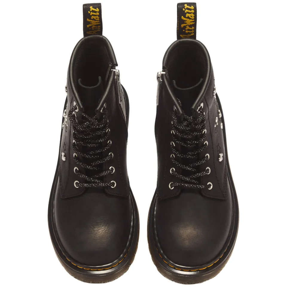 Dr. Martens 1460 Hs leren enkelboots met studs - zwart, foto 3